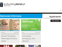 Tablet Screenshot of kulturalnytorun.pl